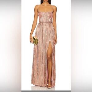 Lovers + Friends Emmy Gown Rose Gold
